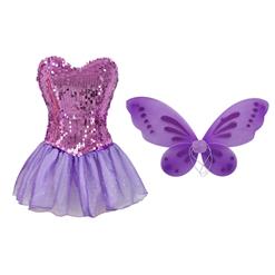 Sexy Purple Fairy Butterfly Cospaly Costume N14976