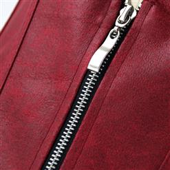 Steampunk Faux Leather Lace Up Vest Corset N15025