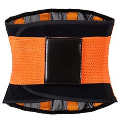 Unisex Orange Neoprene Stripe Waist Trainer Body Shaper Belt N15283