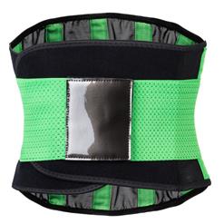 Unisex Green Neoprene Stripe Waist Trainer Body Shaper Belt N15284