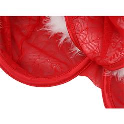 Sexy Red Floral Lace Strappy One Piece Night Wear Lingerie N15578