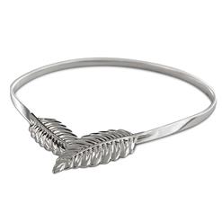 Women's Fashion Silver Metal Leaf Elastic Dress Waist Thin Cinch Belt N16054