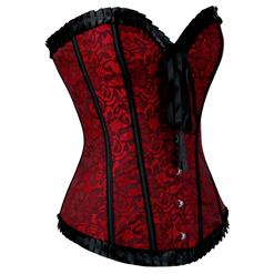 Midnight Embroidered Corset N1606