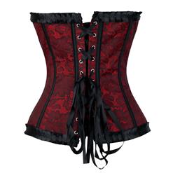 Midnight Embroidered Corset N1606