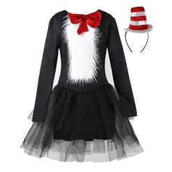 Women's Movie Character Cat Black Mesh Dress Cosplay Halloween Adult Costume N16124