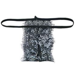 Sexy Silver Spaghetti Strap Floral Lace Bra Top and Panty Bikini Lingerie Set N16426