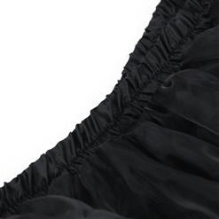 Sexy Gothic Black Multi-layer High-low Organza Tutu Skirt N16543