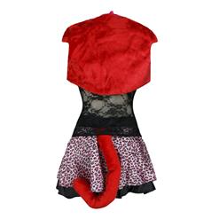 Sexy Pink & Black Leopard Set Costume N1656