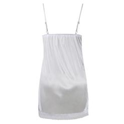 Sexy White Shoulder Strap Lace Babydoll Nightgown Sleepwear Night Dress N16694