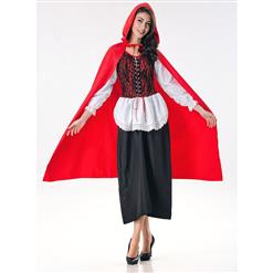 Deluxe Fairytale Red Riding Hood Adult Cosplay Halloween Costume N17167