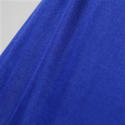 Sexy Blue Spaghetti Strap Backless Patchwork Bodysuit Teddy Lingerie N17214