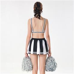 Sexy Adult Cheerleader Costume Spaghetti Strap Crop Top Mini Skirt Set N17418