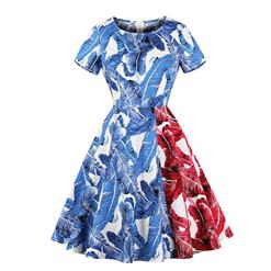 Retro Dresses for Women, Fashion Vintage Short Sleeve Dresses, Vintage Dresses 1950's, Cocktail Party Vintage Dress, #N17695