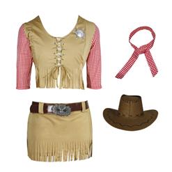 Sexy Adult Cowboy Girl Halloween Cosplay Costume N17740