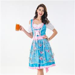 Women's Bavarian Beer Girl Adult Cosplay Oktoberfest Costume N18008