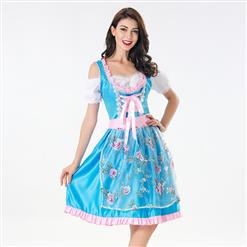 Women's Bavarian Beer Girl Adult Cosplay Oktoberfest Costume N18008