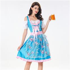 Women's Bavarian Beer Girl Adult Cosplay Oktoberfest Costume N18008