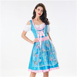 Women's Bavarian Beer Girl Adult Cosplay Oktoberfest Costume N18008