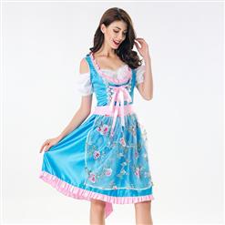 Women's Bavarian Beer Girl Adult Cosplay Oktoberfest Costume N18008