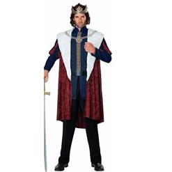 Men's Deluxe Medieval King Cosplay Halloween Adult Costume N18179