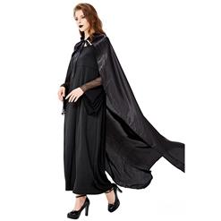 Gothic Black Vampire Dress Adult Devil Cloak and Dress Halloween Costume N18200