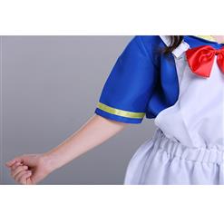 4PCS Retro Kid's Sailor Costume Sailor Shirt and Suspenders Cosplay Set N18305