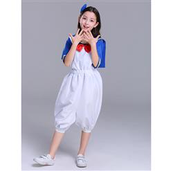 4PCS Retro Kid's Sailor Costume Sailor Shirt and Suspenders Cosplay Set N18305