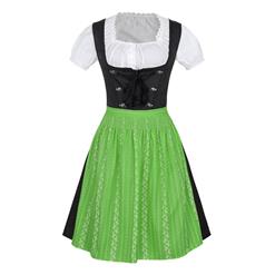 Traditional Bavarian Beer Girl Role Play Dress Adult Oktoberfest Costume N18314