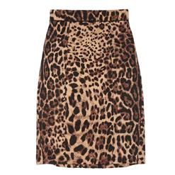 Women's Fashion Leopard Print High Waist Slim-fitting Midi Barrel Skirt N18433