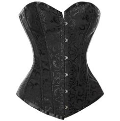 Vintage Palace Jacquard Body Shaper Strapless Overbust Corset N1852