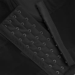 Sexy Black See-through Mesh Spaghetti Straps Bustier Bra Corset Clubwear Crop Top N18607