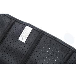 Unisex Black Breathable Meshed Neoprene Sports Waist Trimmer Workout Enhancer Body Shaper Belt N18672
