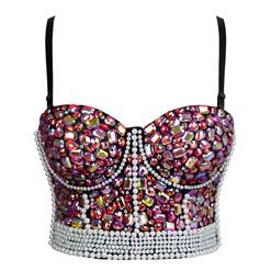 Sweets Fancy Studded Gem B Cup Bustier Bra Clubwear Crop Top N18676