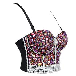 Sweets Fancy Studded Gem B Cup Bustier Bra Clubwear Crop Top N18676