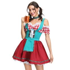 Traditional Bavarian Beer Girl Role Play Dress Adult Oktoberfest Costume N18681