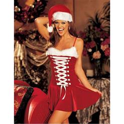Sexy Santa Outfit,Christmas Outfit,Santa Sweetie Costume,Santa's Little Helper ,Adult Sexy Dress, #N1869