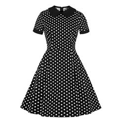 Cute Swing Dress, Retro Dresses for Women 1960, Vintage Dresses 1950's, Plus Size Summer Dress, Vintage Dress for Women, Sexy Polka Dots Swing Dresses for Women, Vintage Spring Dresses for Women, #N18700