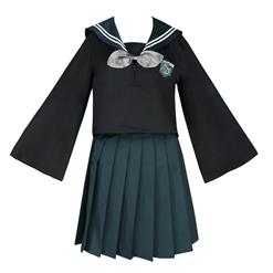 Lovely Popular Black-green  HP the Snake Academy JK Uniform Girl's 2-D world Daily Wear N18898