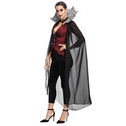 Nobility Vampire Evil Queen Stand Collar Theatrical Halloween Cosplay Costume N19196