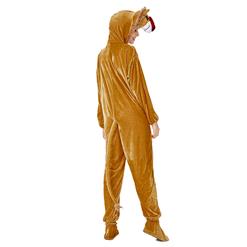 Unisex Funny Lion Furry Animal Circus Bodysuit Cosplay Pajamas Halloween Costume N19426