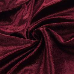 Medieval Victorian Gothic Wine-red Velvet Stand Collar Long Layered Sleeve Shrug Bolero N20159