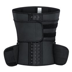 Sexy Black Neoprene Velcro Waist Training Cincher Slimmer Body Shaper Belt N20898