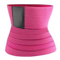 Unisex Elastic Waist Cincher Velcro Breathable Sports Fitness Workout Body Shaper Belt N21471