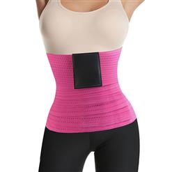 Unisex Elastic Waist Cincher Velcro Breathable Sports Fitness Workout Body Shaper Belt N21471