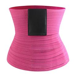 Unisex Elastic Waist Cincher Velcro Breathable Sports Fitness Workout Body Shaper Belt N21471