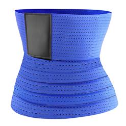 Unisex Elastic Waist Trimmer Girdle Cincher Velcro Breathable Sports Workout Body Shaper Belt N21472
