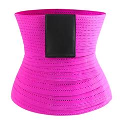 Unisex Elastic Waist Cincher Velcro Girdle Breathable Sports Workout Fitness Body Shaper Belt N21473