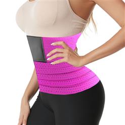 Unisex Elastic Waist Cincher Velcro Girdle Breathable Sports Workout Fitness Body Shaper Belt N21473