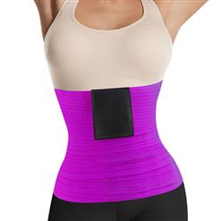 Unisex Elastic Waist Cincher Velcro Girdle Breathable Sports Workout Fitness Body Shaper Belt N21474