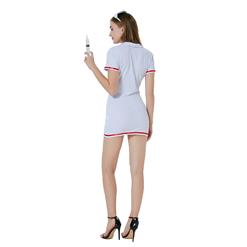 4pcs Sexy Nurse Uniform Adult Cosplay Mini Dress Temptation Lingerie Costume Toy Syringe N21815